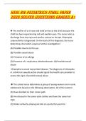HESI RN PEDIATRICS FINAL PAPER 2026 SOLVED QUESTIONS GRADED A&plus; 