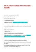 BIO 308 EXAM 3 QUESTIONS WITH 100&percnt; CORRECT ANSWERS