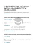 ISSA FINAL EXAM LATEST 2026 COMPLETE QUESTION AND ANSWER &lpar;CORRECTLY SOLVED&rpar; GRADED A