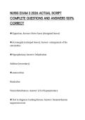 NU185 EXAM 3 2026 ACTUAL SCRIPT  COMPLETE QUESTIONS AND ANSWERS 100&percnt;  CORRECT 