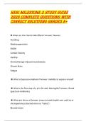 HESI MILESTONE 2 STUDY GUIDE 2026 COMPLETE QUESTIONS WITH CORRECT SOLUTIONS GRADED A&plus; 