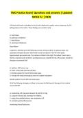 TMC Practice Exam&vert; Questions and answers &vert; Updated RATED A&plus; &vert; NEW 