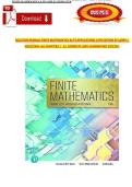 Finite Mathematics & Its Applications 13th Edition Solution Manual &ndash; Larry J&period; Goldstein&comma; Chapters 1&ndash;12 Complete Questions and Answers