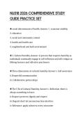 NU518 2026 COMPREHENSIVE STUDY  GUIDE PRACTICE SET