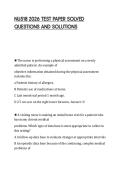 NU518 2026 TEST PAPER SOLVED  QUESTIONS AND SOLUTIONS 