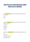 Nafi CFEI Test Actual Questions 2026 With Correct Solutions