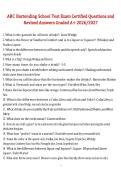 ABC Bartending School Test Exam &lpar;2026&sol;2027&rpar; &ndash; Certified Questions and Revised Answers Graded A&plus;
