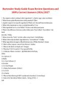Bartender Study Guide &lpar;2026&sol;2027&rpar; &ndash; Exam Review Questions and 100&percnt; Correct Answers Compilation