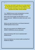 CFI CBCA FINAL EXAM 2026 ACTUAL EXAM 2026 Edition Questions And Correct Detailed Answers