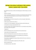 Michigan State Brakes Certification&vert; With complete solution&vert; Updated 2026 &vert; New edition