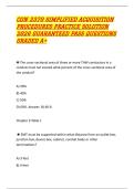 CON 2370 SIMPLIFIED ACQUISITION PROCEDURES PRACTICE SOLUTION 2026 GUARANTEED PASS QUESTIONS GRADED A&plus;
