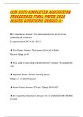 CON 2370 SIMPLIFIED ACQUISITION PROCEDURES FINAL PAPER 2026 SOLVED QUESTIONS GRADED A&plus;