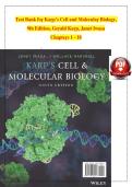 Full Test Bank for Karp&rsquo;s Cell and Molecular Biology &lpar;9th Edition&rpar; by Gerald Karp&comma; Janet Iwasa&comma; and Wallace Marshall Complete Coverage &lpar;Chapters 1&ndash;18&rpar; Verified Question & Answer Sets Bioenergetics &sol; Gene Expression &sol; Cell Signaling &sol; Immune Response &sol; Mol