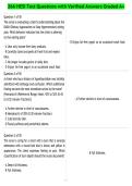266 HESI Test Questions with Verified Answers Graded A&plus;