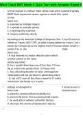 West Coast EMT block 4 Quiz Test with Answers Rated A