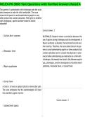 NCLEX-PN 3000 Test Questions with Verified Answers Rated A