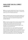 NU606 SCRIPT 2026 FULL CORRECT  ANSWER SET