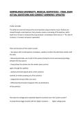 SEMMELWEIS UNIVERSITY&comma; MEDICAL BIOPHYSICS - FINAL EXAM ACTUAL QUESTIONS AND CORRECT ANSWERS&vert; UPDATED