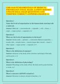 GMS 6440 Fundamentals of Medical Physiology Final Exam - Latest 2026&sol;2027 Update - Real Exam Questions and Verified Correct Answers - Graded A&plus;