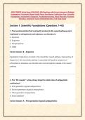ANCC PMHNP Actual Exam 2025 Study Guide&colon; 200 Practice Questions with Answers & Rationales &ndash; Neurotransmitters&comma; Psychopharmacology&comma; DSM-5 Criteria&comma; Screening Tools&comma; Mood Disorders&comma; Psychotic Disorders&comma; Anxiety&comma; PTSD&comma; and Professional Practice for Psychiatr