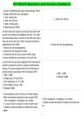 ATI NCLEX Questions and Answers Graded A&plus;
