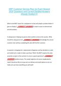 NRF Customer Service Rise Up Exam Newest  2026 Questions and Correct Detailed Answers  Already Graded A&plus; 