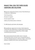 NU664C FINAL 2026 TEST PAPER SOLVED  QUESTIONS AND SOLUTIONS 