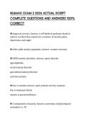 NU664C EXAM 2 2026 ACTUAL SCRIPT  COMPLETE QUESTIONS AND ANSWERS 100&percnt;  CORRECT 