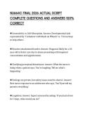 NU664C FINAL 2026 ACTUAL SCRIPT  COMPLETE QUESTIONS AND ANSWERS 100&percnt;  CORRECT