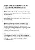 NU664C FINAL 2026 CERTIFICATION TEST  QUESTIONS AND ANSWERS UPDATED 