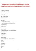 Drinks Every Bartender Should Know &lpar;2026&sol;2027&rpar; &ndash; Actual Exam Questions and Verified Answers Study Guide