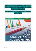 Data Analytics for Accounting &lpar;3rd Edition&rpar; &ndash; Solutions & Instructor&rsquo;s Manual with Verified Answers &lpar;Chapters 1&ndash;11&rpar;