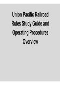 Union Pacific Railroad Rules Study Guide and Operating Procedures Overview 2025&sol; 2026