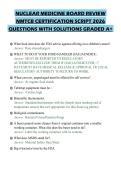 NUCLEAR MEDICINE BOARD REVIEW NMTCB CERTIFICATION SCRIPT 2026 QUESTIONS WITH SOLUTIONS GRADED A&plus;