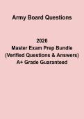 Army Board Questions & Answers &vert; Promotion Board Study Guide PDF