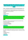 NIGHTINGALE ANATOMY FINAL EXAM 2026 &vert; Questions and Answers 2026&sol;2027 &vert; Expert Verified &vert; Pass Guaranteed - A&plus; Graded