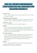 NUR 180 1 REVIEW COMPREHENSIVE STUDY GUIDE 2026 FULL QUESTIONS AND SOLUTIONS GRADED A&plus;