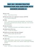 NUR 180 1 REVIEW PRACTICE EXAMINATION 2026 QUESTIONS WITH ANSWERS GRADED A&plus;