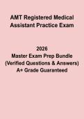 AMT Registered Medical Assistant Practice Exam &vert; Questions & Answers PDF
