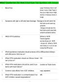 NR667 Chamberlain CEA Week 8 Exit Exam Test Questions with Answers