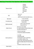 Med Surg 2 Final Exam Test Questions with Answers Graded A&plus;