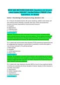 NRNP 6665 MIDTERM EXAM 2026 &vert; Questions and Answers Latest Update 2026&sol;2027 &vert; Verified Edition &vert; PMHNP &vert; Pass Guaranteed - A&plus; Graded