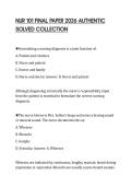 NUR 101 FINAL PAPER 2026 AUTHENTIC  SOLVED COLLECTION 