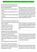 HESI Med Surg Evolve Test Questions with Answers Graded A&plus;