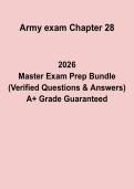 Army Exam Chapter 28 Questions & Answers &vert; Study Guide PDF