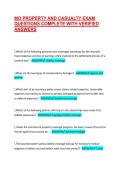 MO PROPERTY AND CASUALTY EXAM QUESTIONS COMPLETE WITH VERIFIED ANSWERS