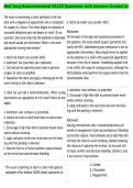 Med Surg Gastrointestinal NCLEX Questions with Answers Graded A&plus;