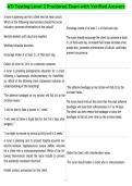 ATI Testing Level 2 Proctored Exam with Verified Answers