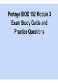Portage BIOD 152 Module 3 Exam &ndash; Study Guide & Practice Questions &ndash; Latest 2026 Review