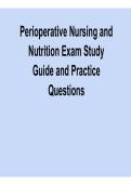 Perioperative Nursing and Nutrition Exam &ndash; Study Guide & Practice Questions &ndash; Latest 2026 Review